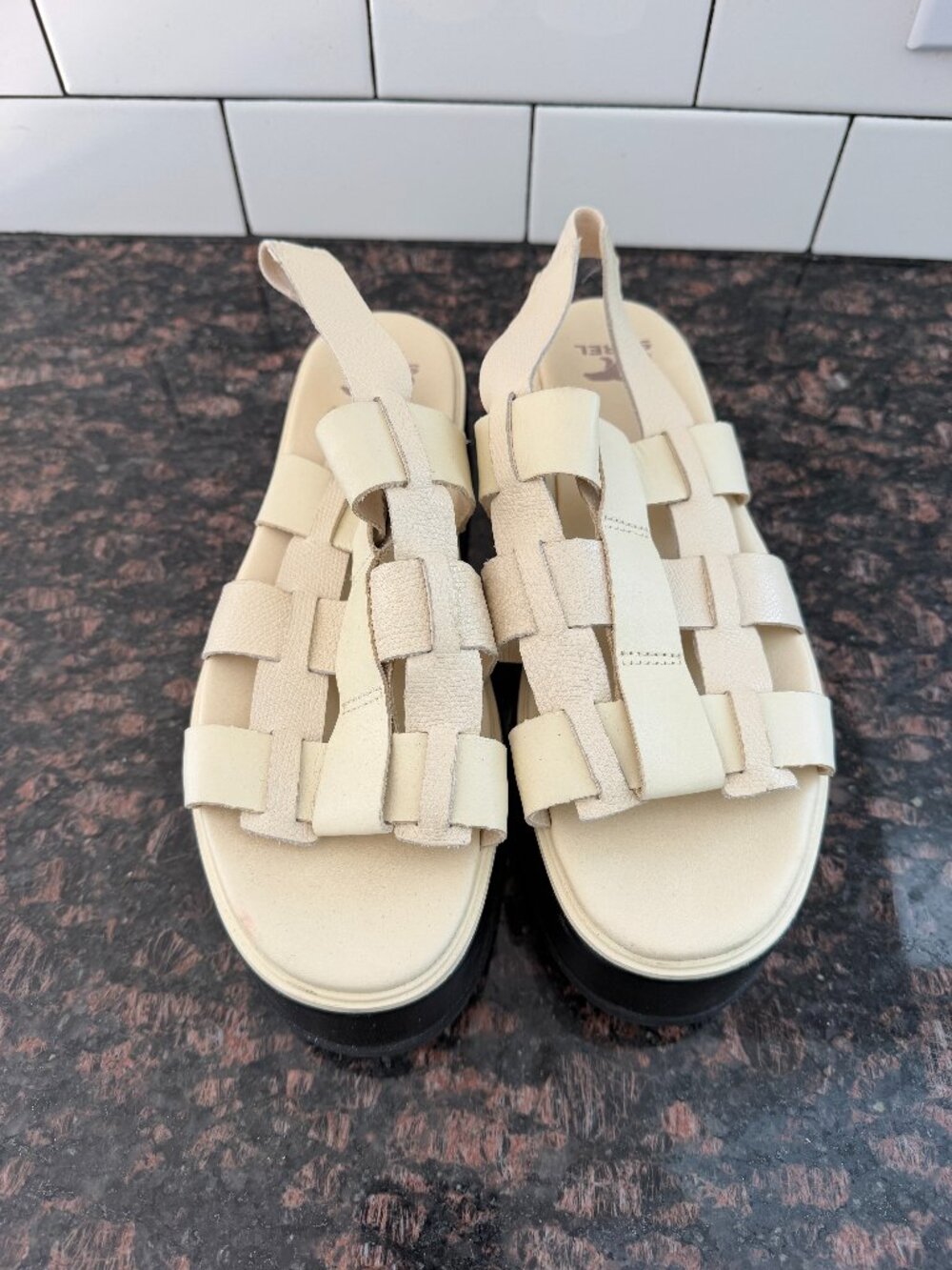 Sorel | Dayspring Slingback Sandals Cream Size 9.5